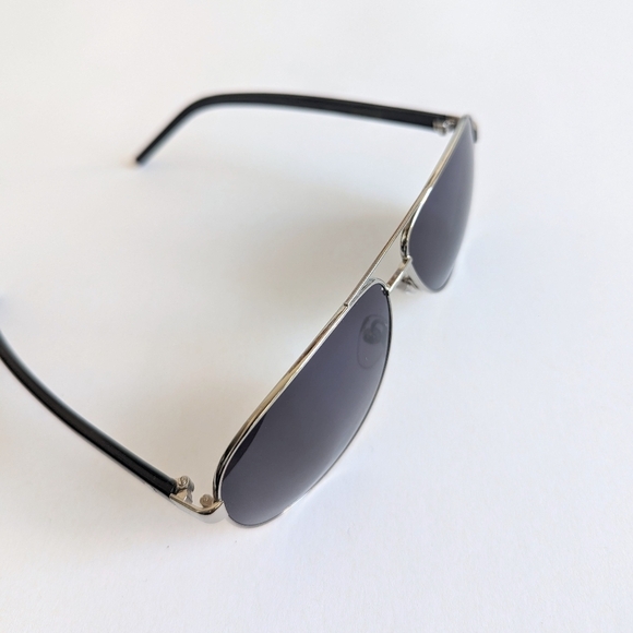 Marc Jacobs Marc 71/s 084j Hd Aviator Sunglasses Black Silver, Hardcover Case - Picture 4 of 14